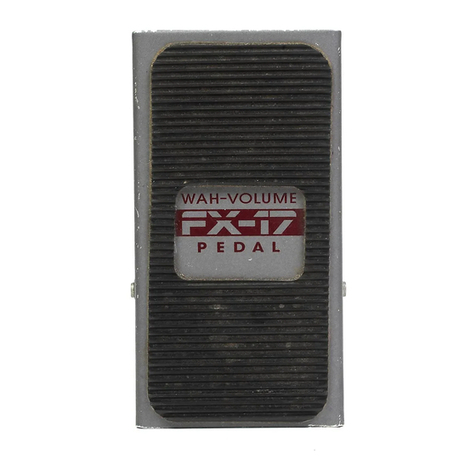 DOD FX17 Wah instruction manual