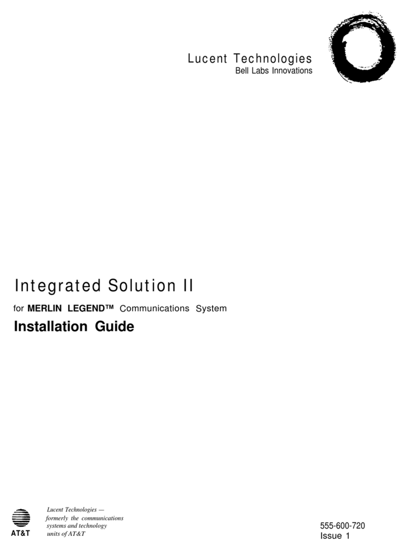 Lucent Technologies Integrated Solution II installation guide Lucent Technologies Integrated Solution II installation guide