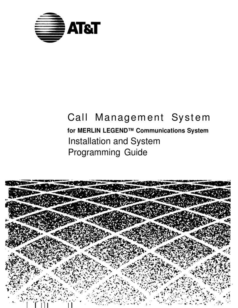 AT&T Call Management System Installation guide