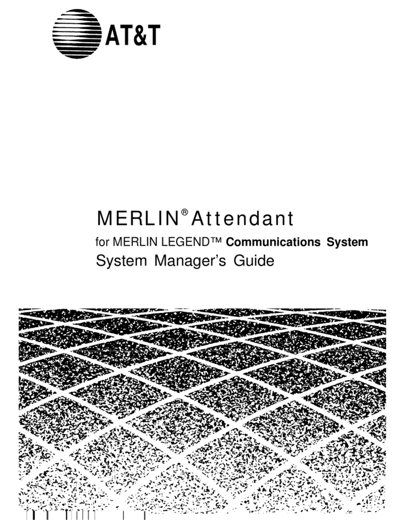 AT&T MERLIN Attendant User guide AT&T MERLIN Attendant User guide