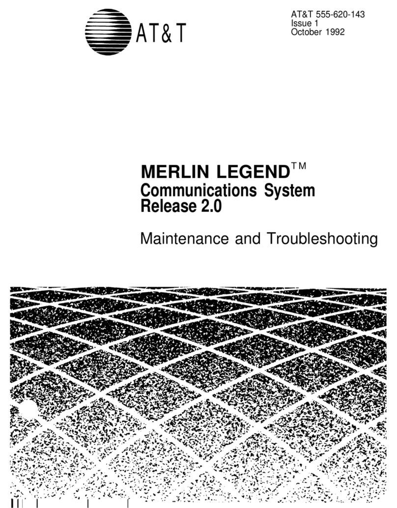 AT&T MERLIN LEGEND Release 2.0 Analog Multiline... Operating instructions