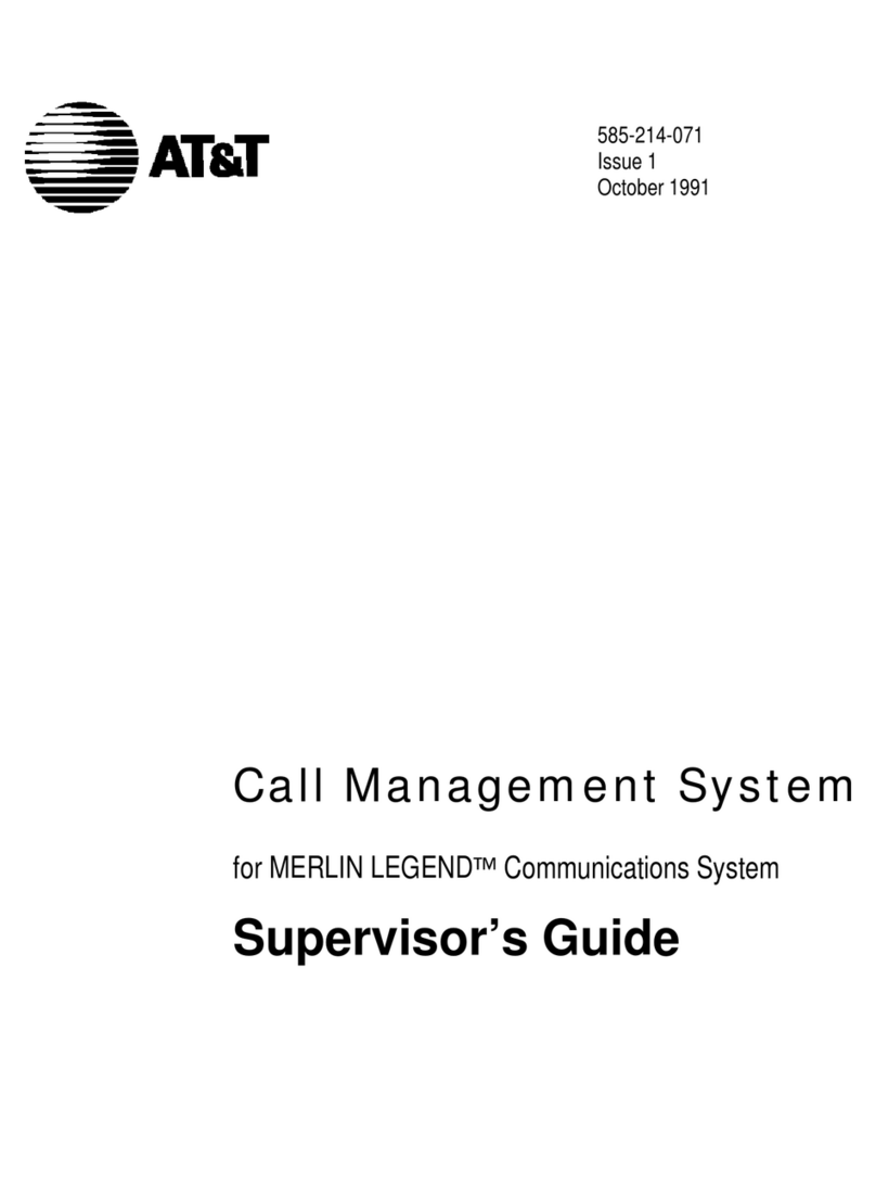AT&T Call Management System User manual