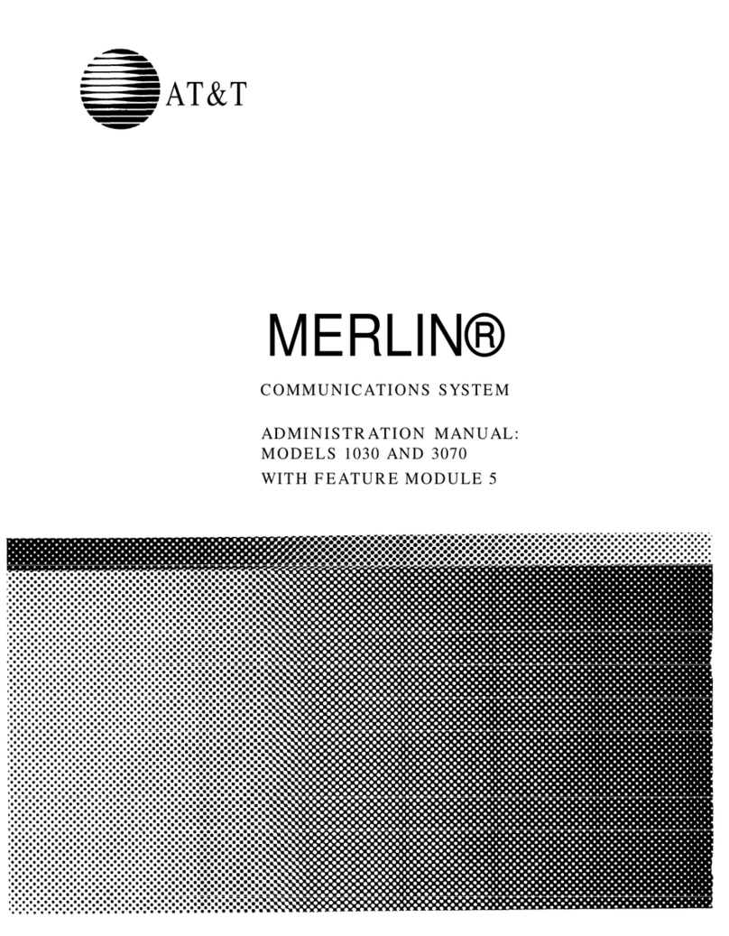 AT&T Merlin 3070 Instruction Manual AT&T Merlin 3070 Instruction Manual