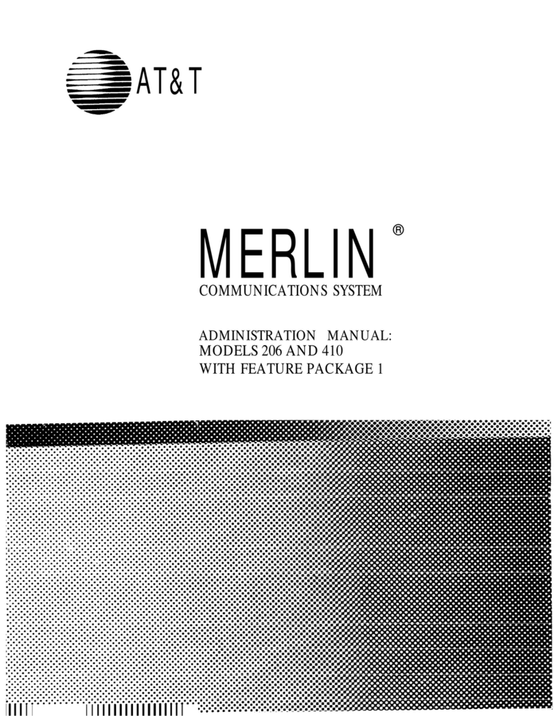 AT&T MERLIN 820 Instruction Manual AT&T MERLIN 820 Instruction Manual
