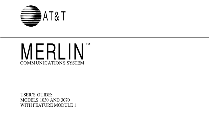 AT&T Merlin 3070 User manual AT&T Merlin 3070 User manual