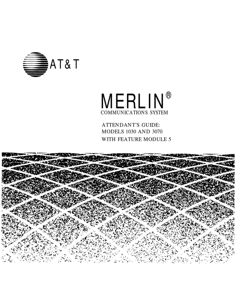 AT&T Merlin 3070 User manual AT&T Merlin 3070 User manual