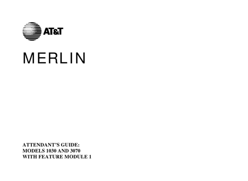 AT&T Merlin 1030 User manual AT&T Merlin 1030 User manual