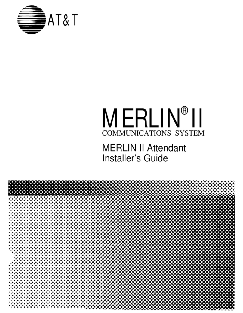 AT&T MERLIN II Attendant Assembly instructions