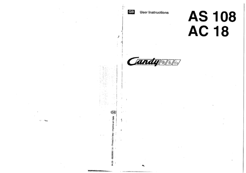 Candy AC 18 User manual
