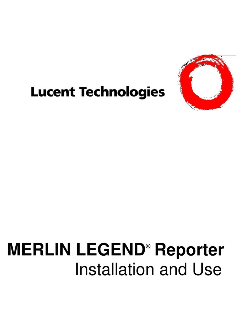Lucent Technologies MERLIN LEGEND Reporter Quick start guide