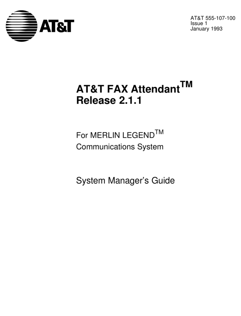 AT&T FAX Attendant Release 2.1.1 System manager's guide
