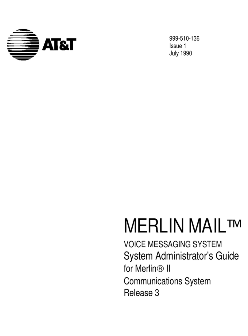 AT&T Merlin II Service manual