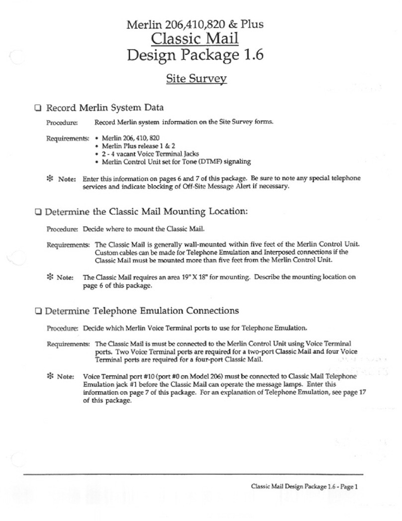 AT&T Classic Mail Design Package 1.6 User manual