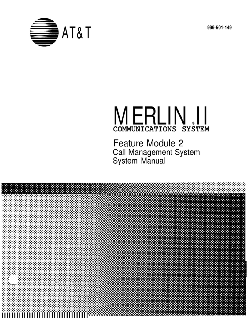 AT&T Merlin II Feature Module 2 System manual