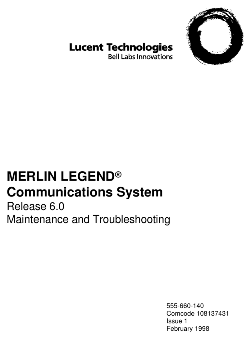 Lucent Technologies MERLIN LEGEND Release 6.0 Operating instructions