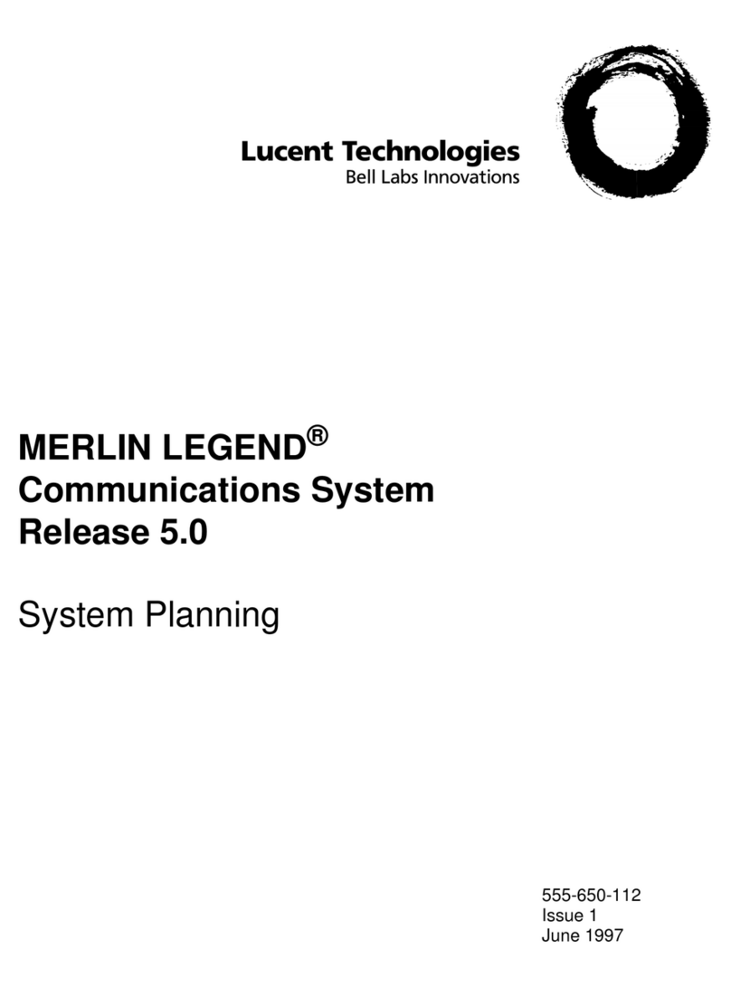 Lucent Technologies MERLIN LEGEND Release 5.0 Technical manual