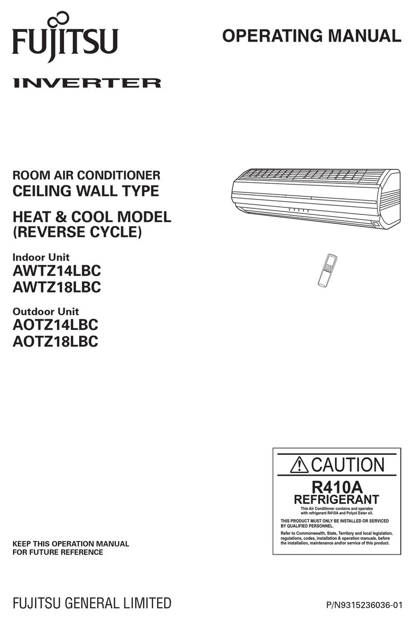 Fujitsu AWTZ14LBC User manual