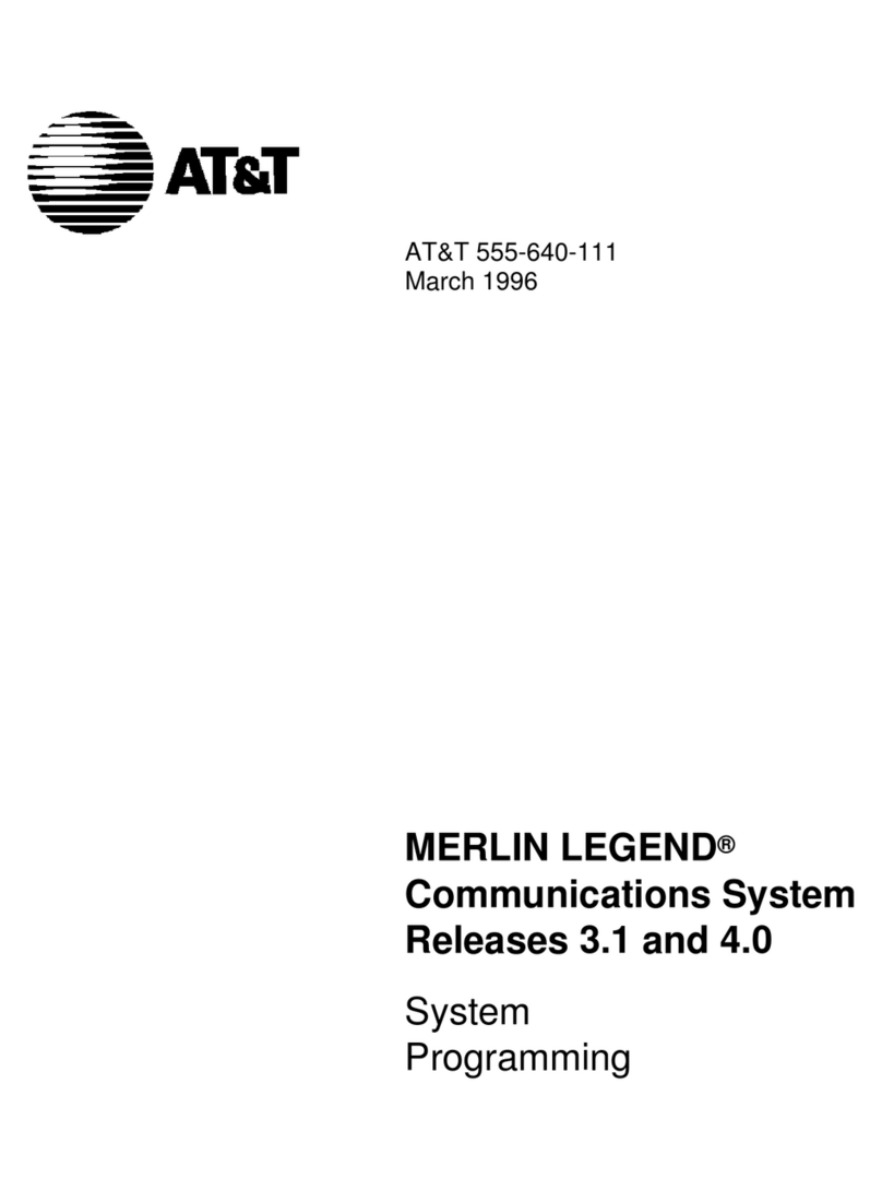 AT&T MERLIN LEGEND Release 3.1 User guide