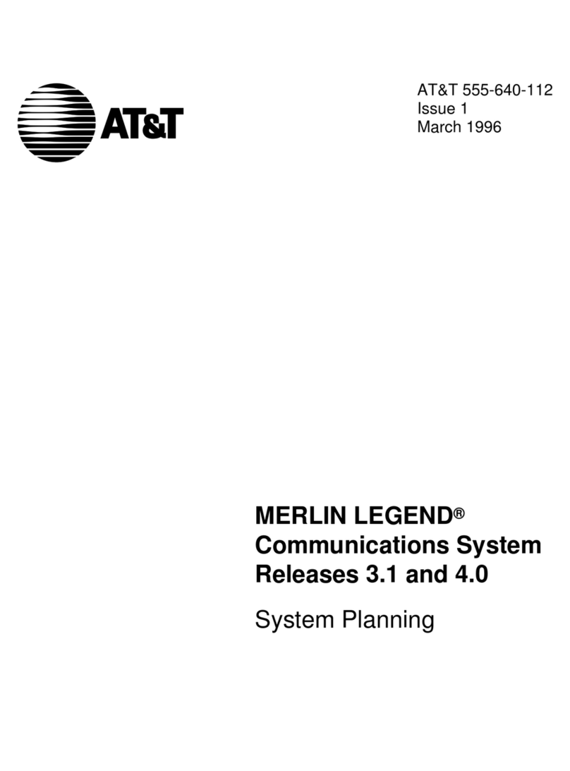AT&T MERLIN LEGEND Release 3.1 Technical manual