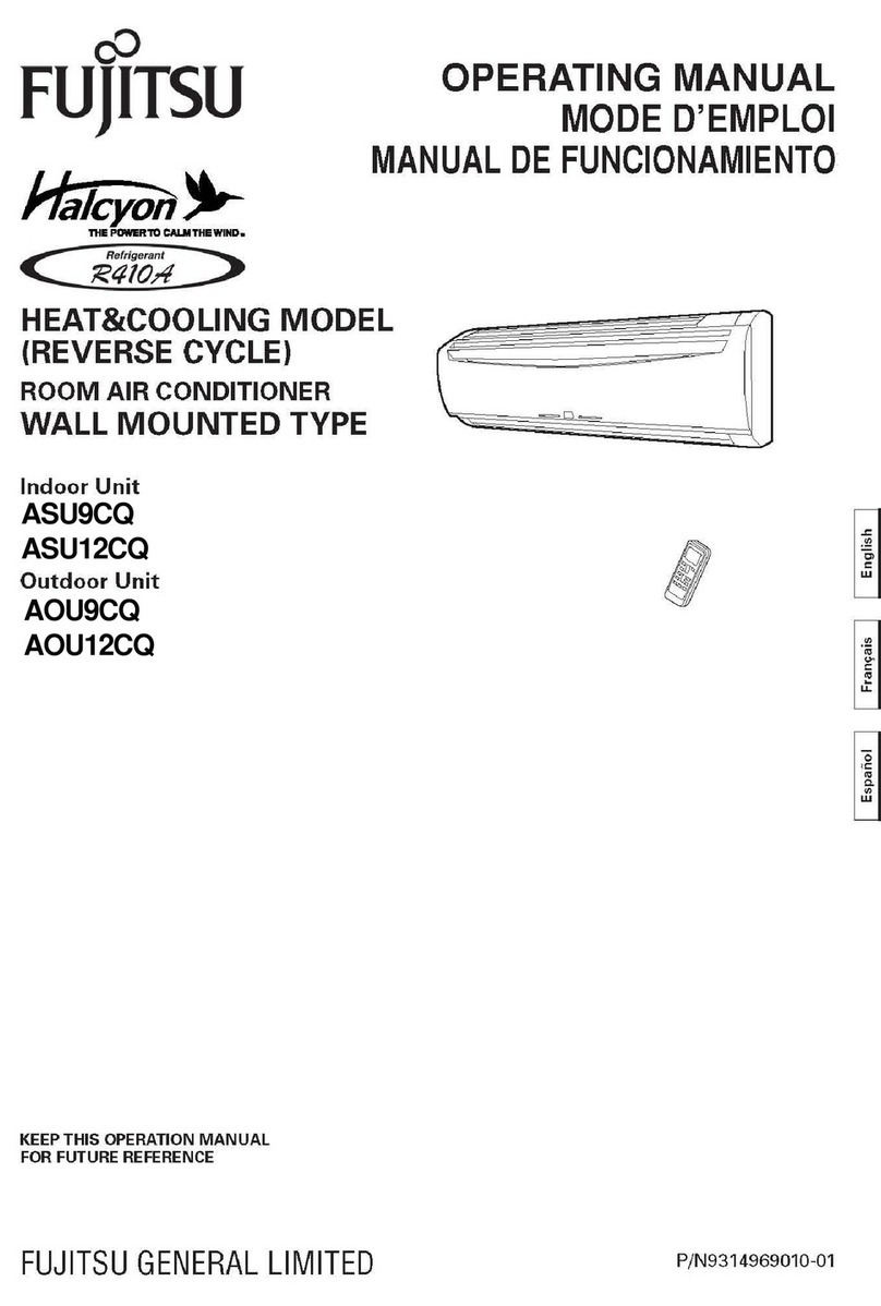 Fujitsu Halcyon ASU12CQ User manual