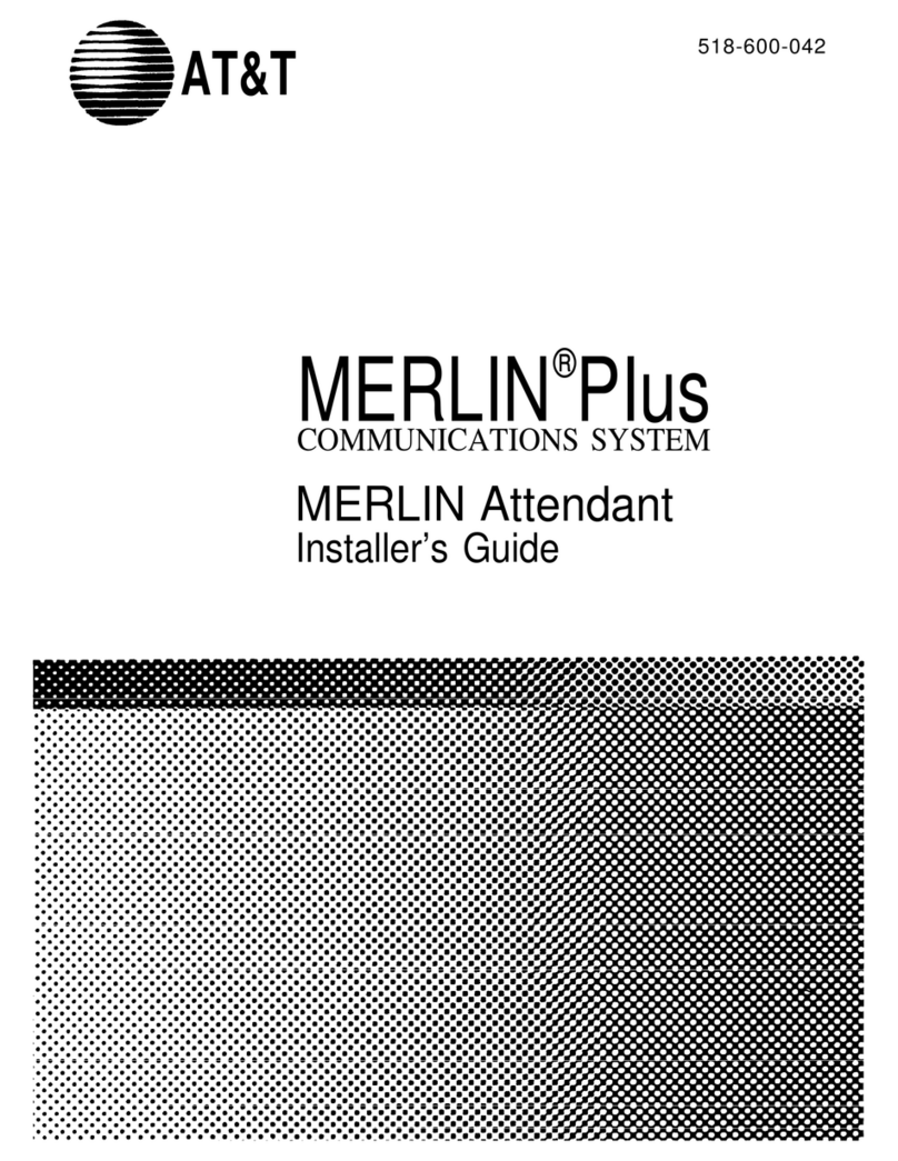 AT&T MERLIN PIus Attendant Assembly instructions