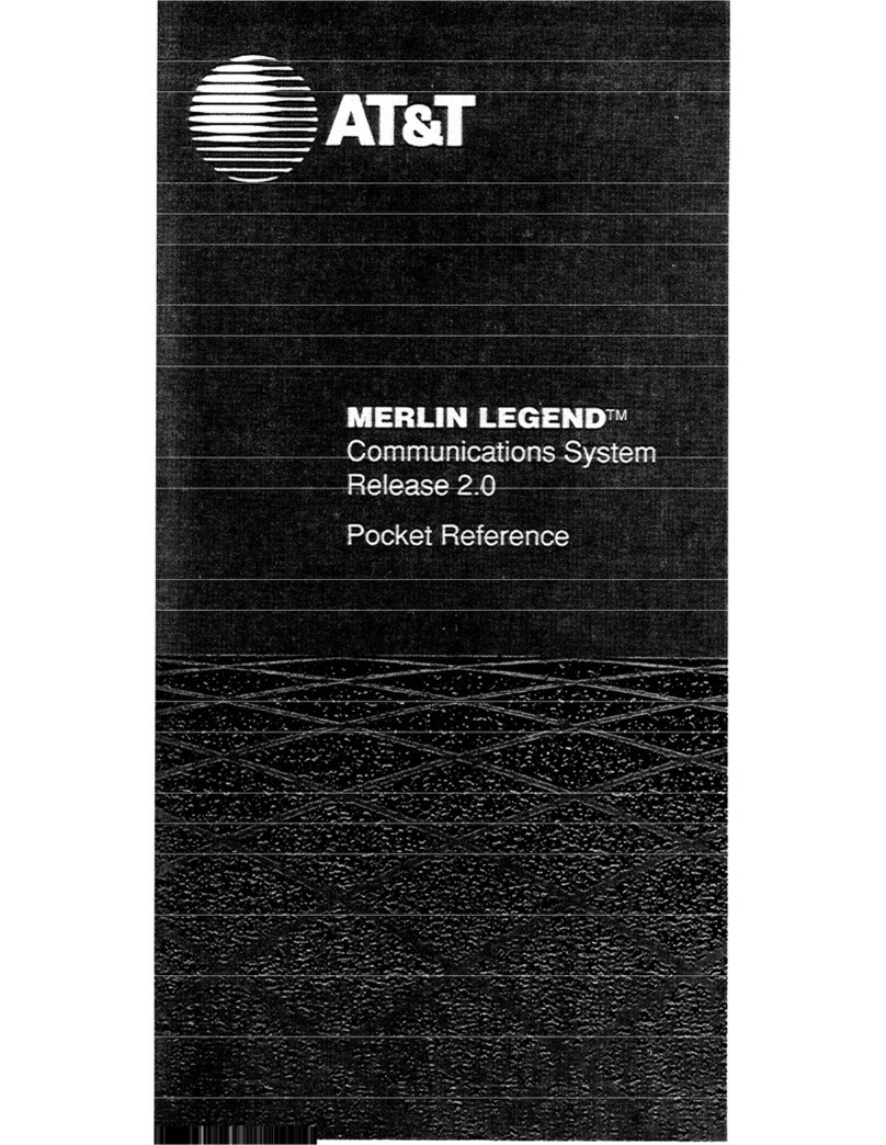 AT&T MERLIN LEGEND Release 2.0 Analog Multiline... User manual