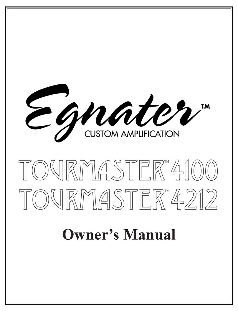 Egnater Tourmaster 4100 owner's manual