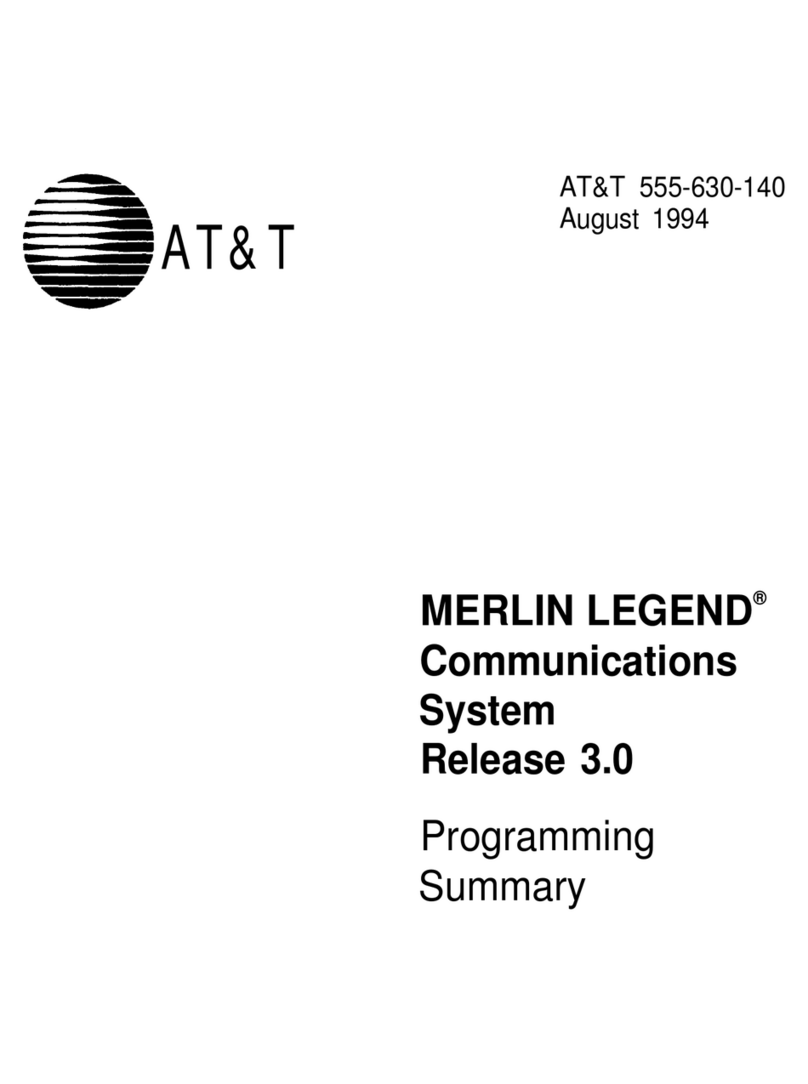 AT&T MERLIN LEGEND Release 3.0 Owner's manual