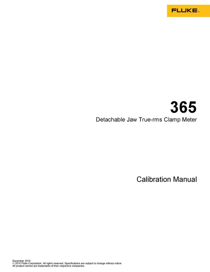 Fluke 365 Calibration manual