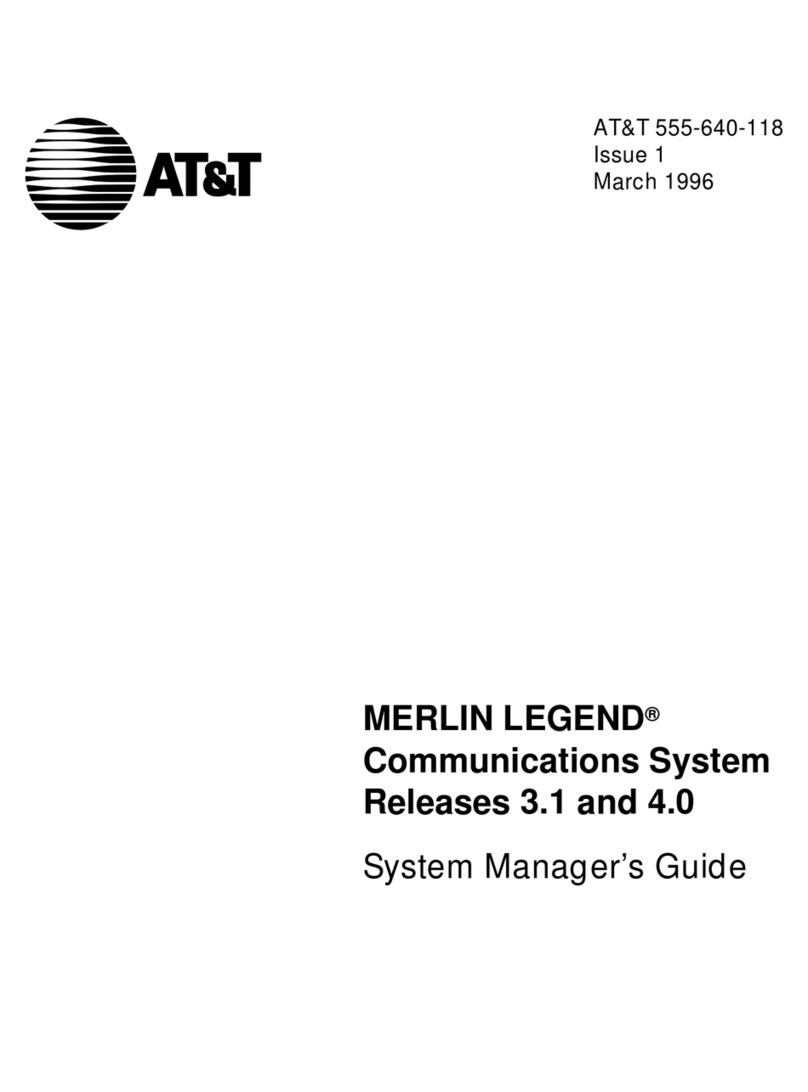 AT&T MERLIN LEGEND Release 3.1 User guide