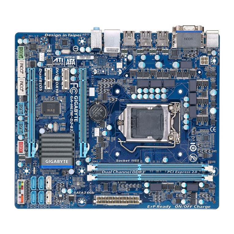 Gigabyte GA-H67M-D2-B3 User manual