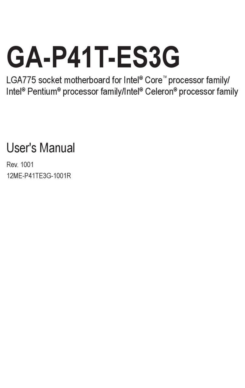 Gigabyte GA-P41T-ES3G user manual Gigabyte GA-P41T-ES3G user manual