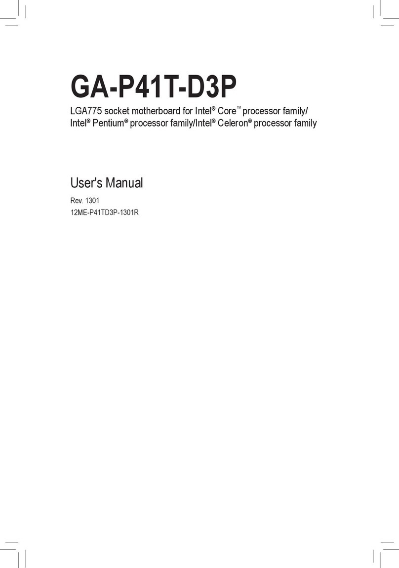 Gigabyte GA-P41T-D3P (rev. 1.3) User manual
