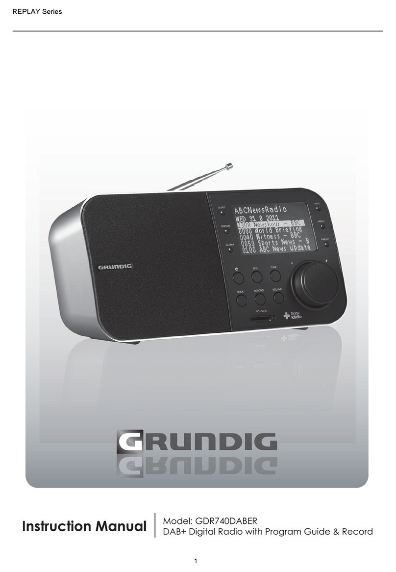Grundig GDR740DABER instruction manual