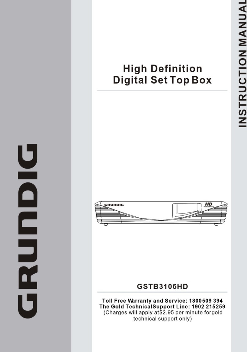 Grundig GSTB3106HD User manual Grundig GSTB3106HD User manual