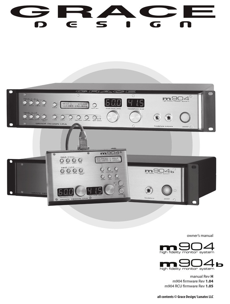 Grace m904 owner's manual