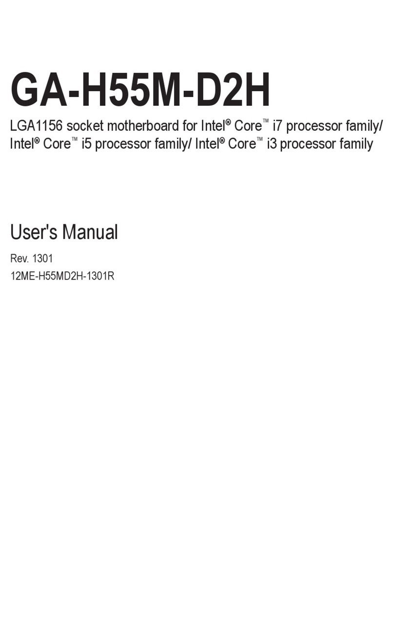 Gigabyte GA-H55M-D2H User manual