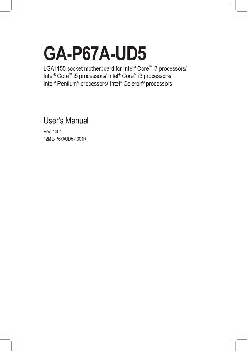 Gigabyte GA-P67A-UD5 User manual