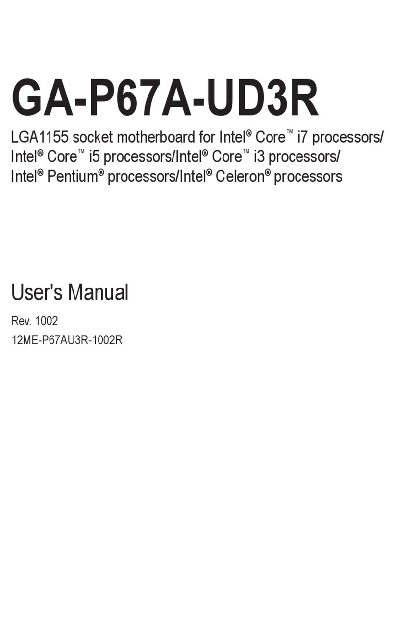 Gigabyte GA-P67A-UD3R user manual