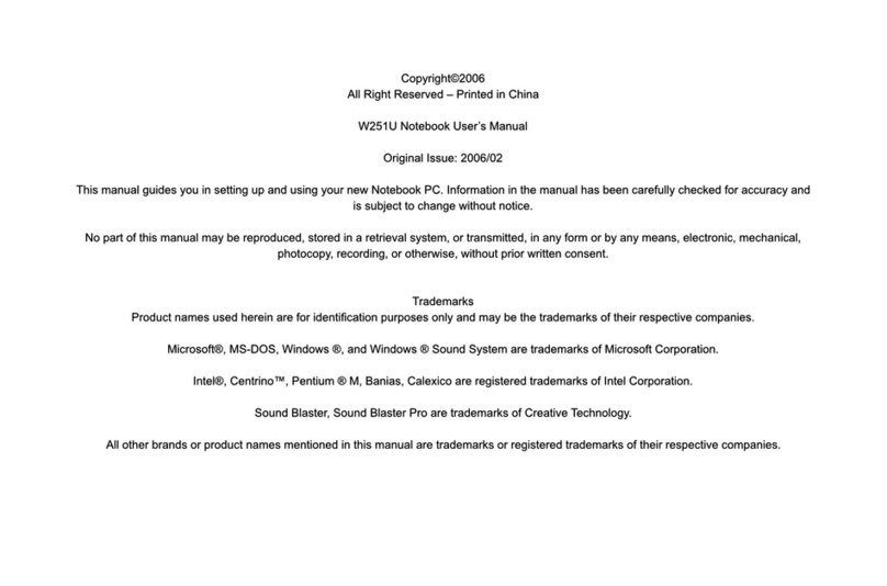 Gigabyte W251U user manual