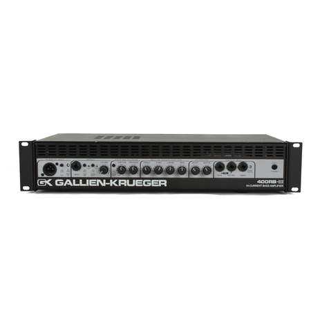 Gallien-Krueger 400RB series User manual