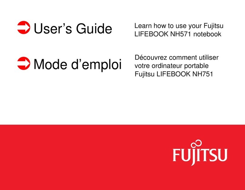 Fujitsu Lifebook NH751 User manual Fujitsu Lifebook NH751 User manual