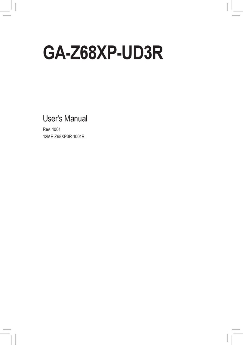 Gigabyte GA-Z68XP-UD3R User manual
