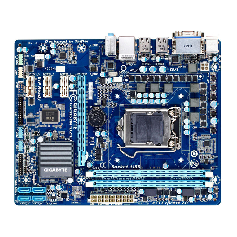 Gigabyte GA-H61M-S2V-B3 user manual
