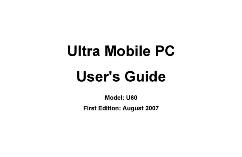 Gigabyte U60 Ultra Mobile PC User manual Gigabyte U60 Ultra Mobile PC User manual