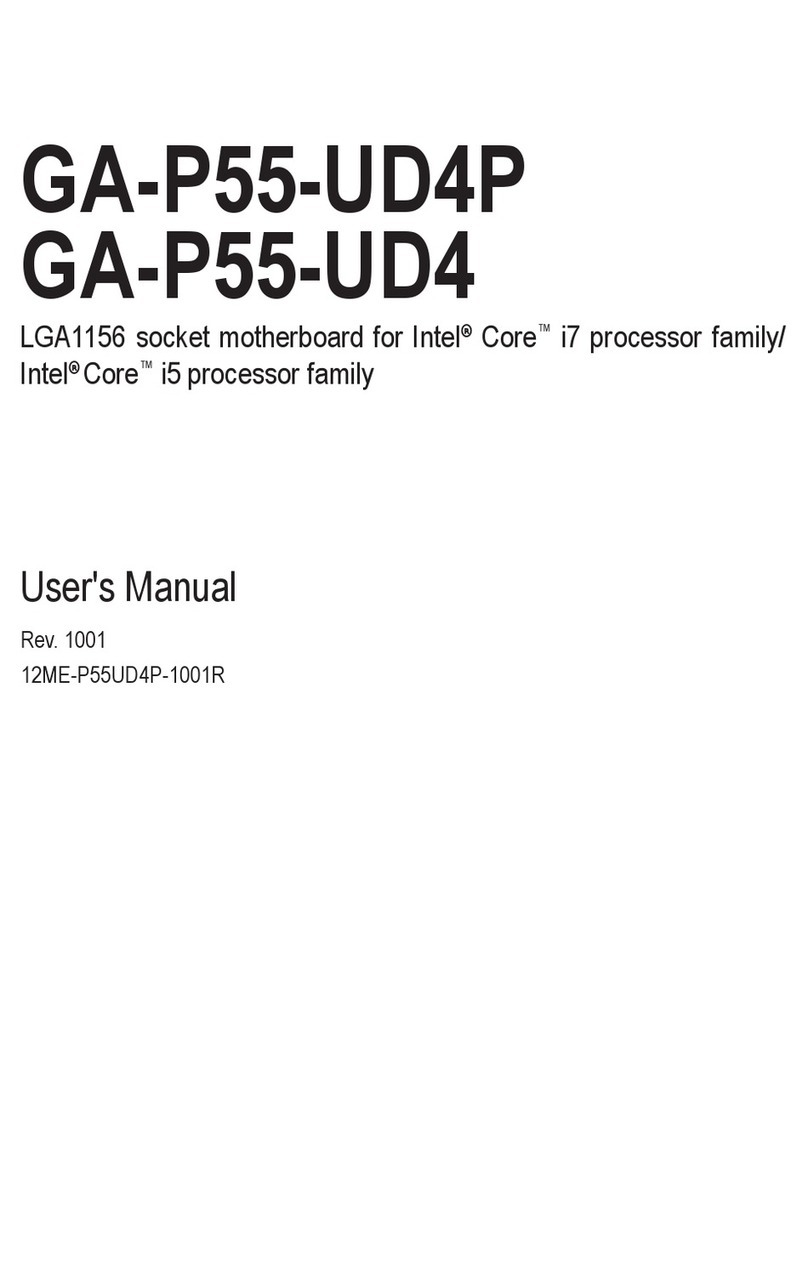 Gigabyte GA-P55-UD4P User manual