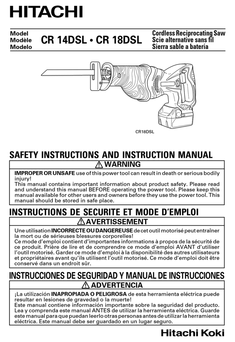 Hitachi CR 18DSLP4 User manual