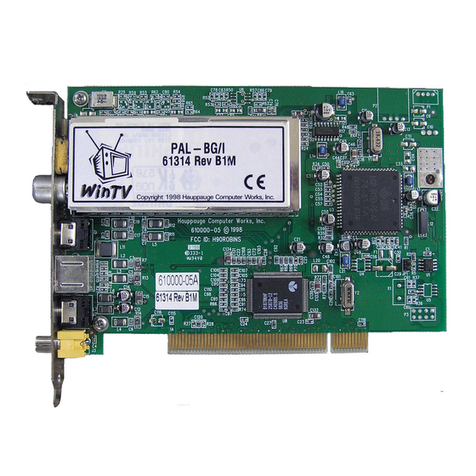 Hauppauge WinTV USB Installation and reference manual