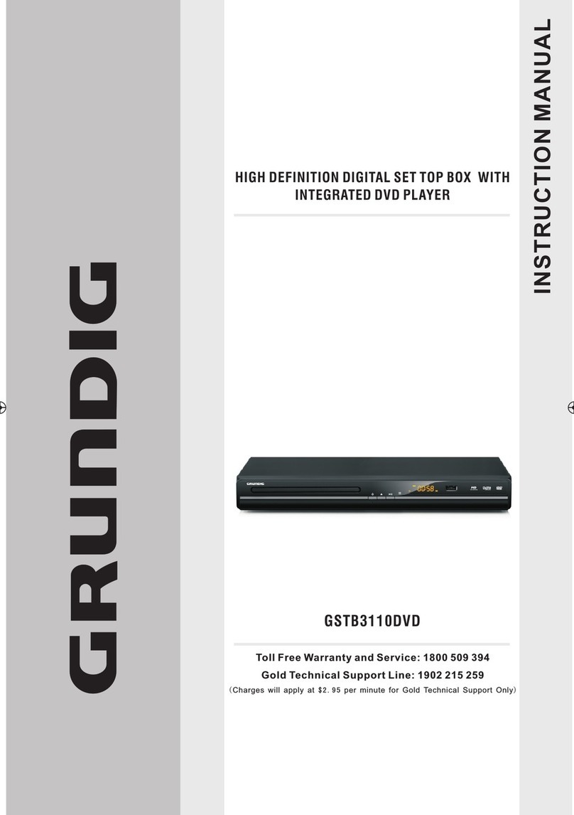 Grundig GSTB3110DVD User manual Grundig GSTB3110DVD User manual
