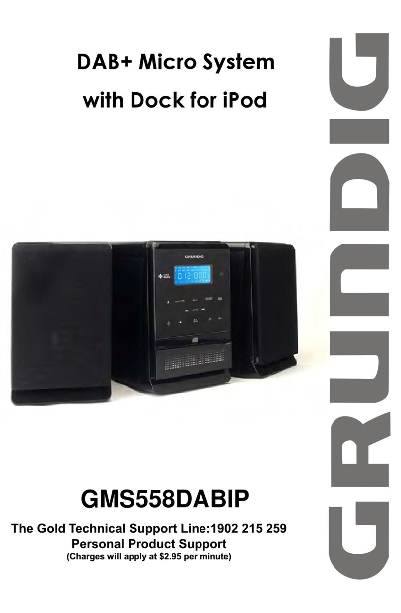 Grundig GMS558DABIP User manual